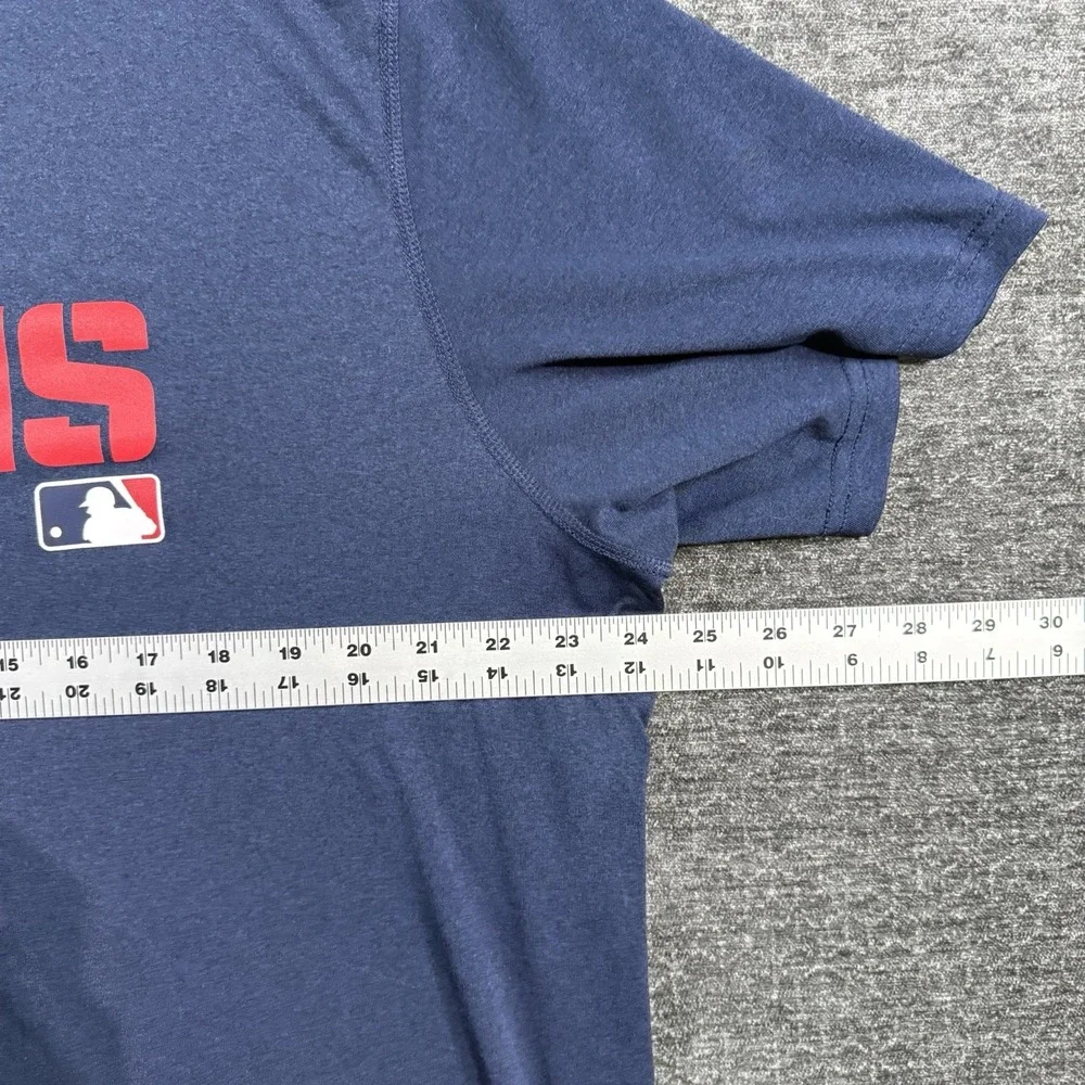 Nike Dri-Fit Minnesota‎ Twins MLB Logo Shirt Size XL Blue Authentic Collection